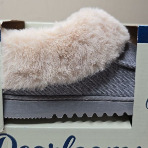 Dearfoams w/ Memory Foam - Women's Slippers, Light Heather Grey, NEW in Box - Picture 6 of 6